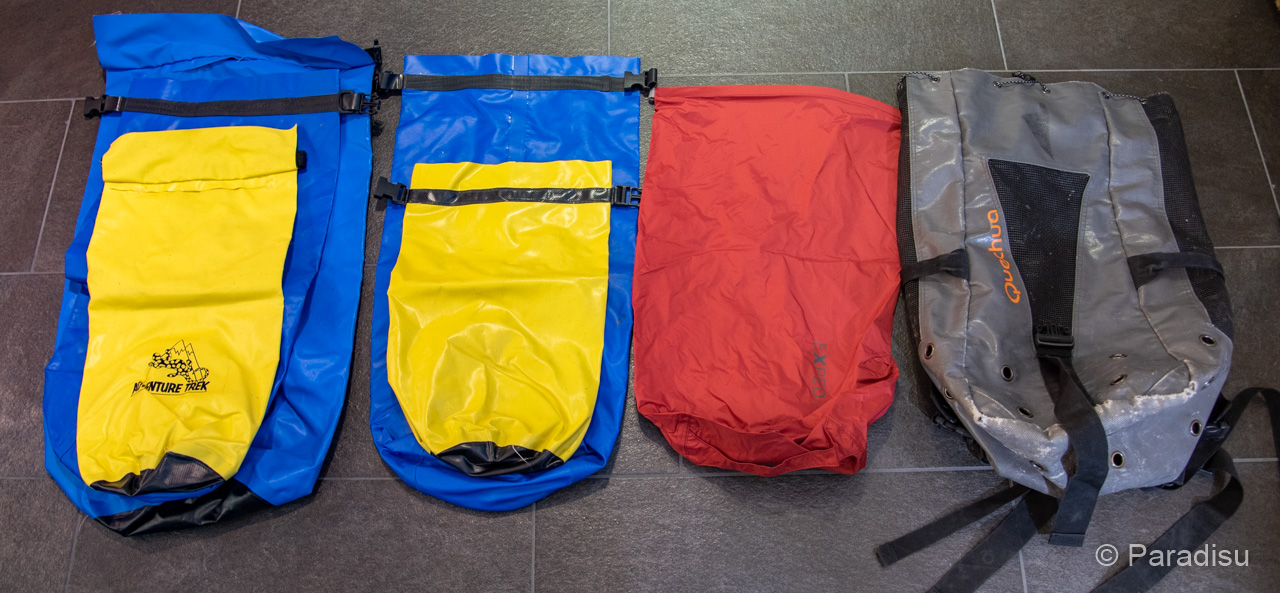 Ausrüstung Flusswandern Wasserdichte Packsäcke Rucksack