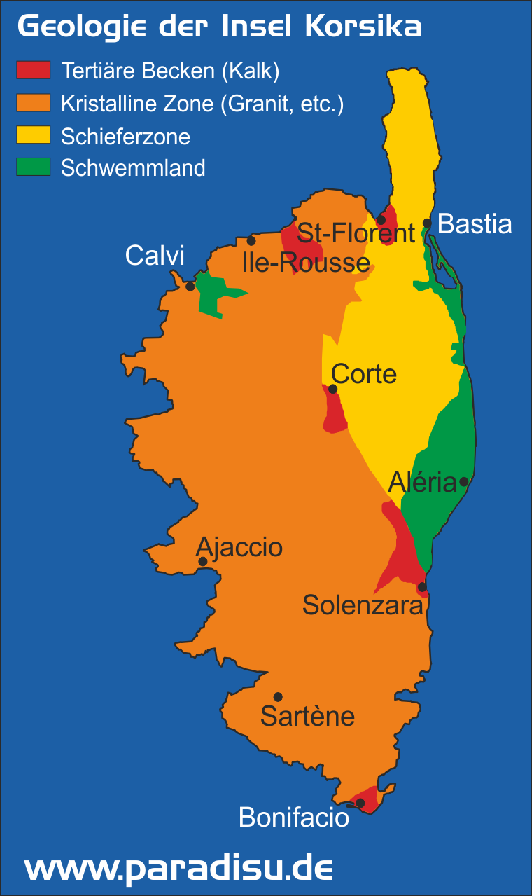 Geologie der Insel Korsika