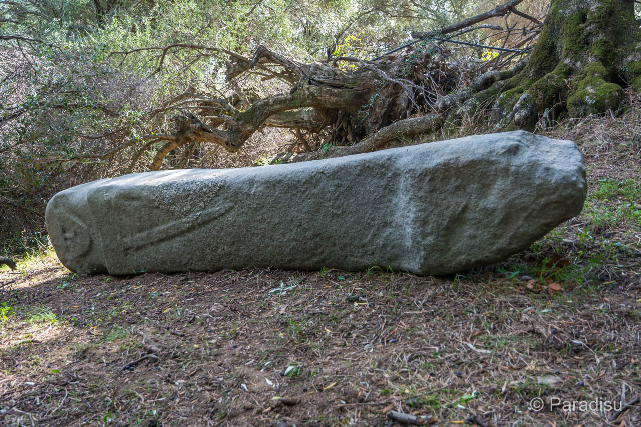 Korsikas Prähistorik Menhirstatue