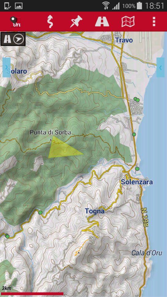 Korsika Karte digital oruxmaps